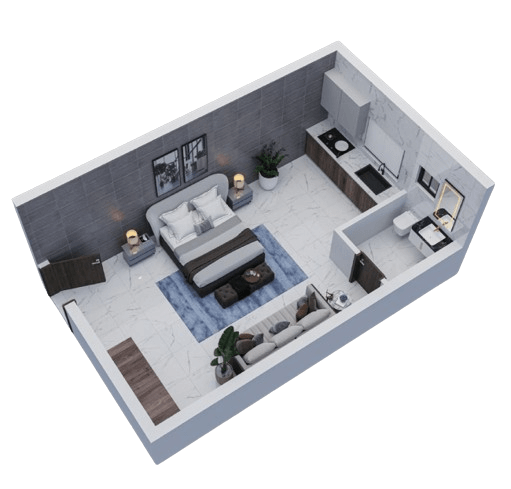 Studio Apartment Plan